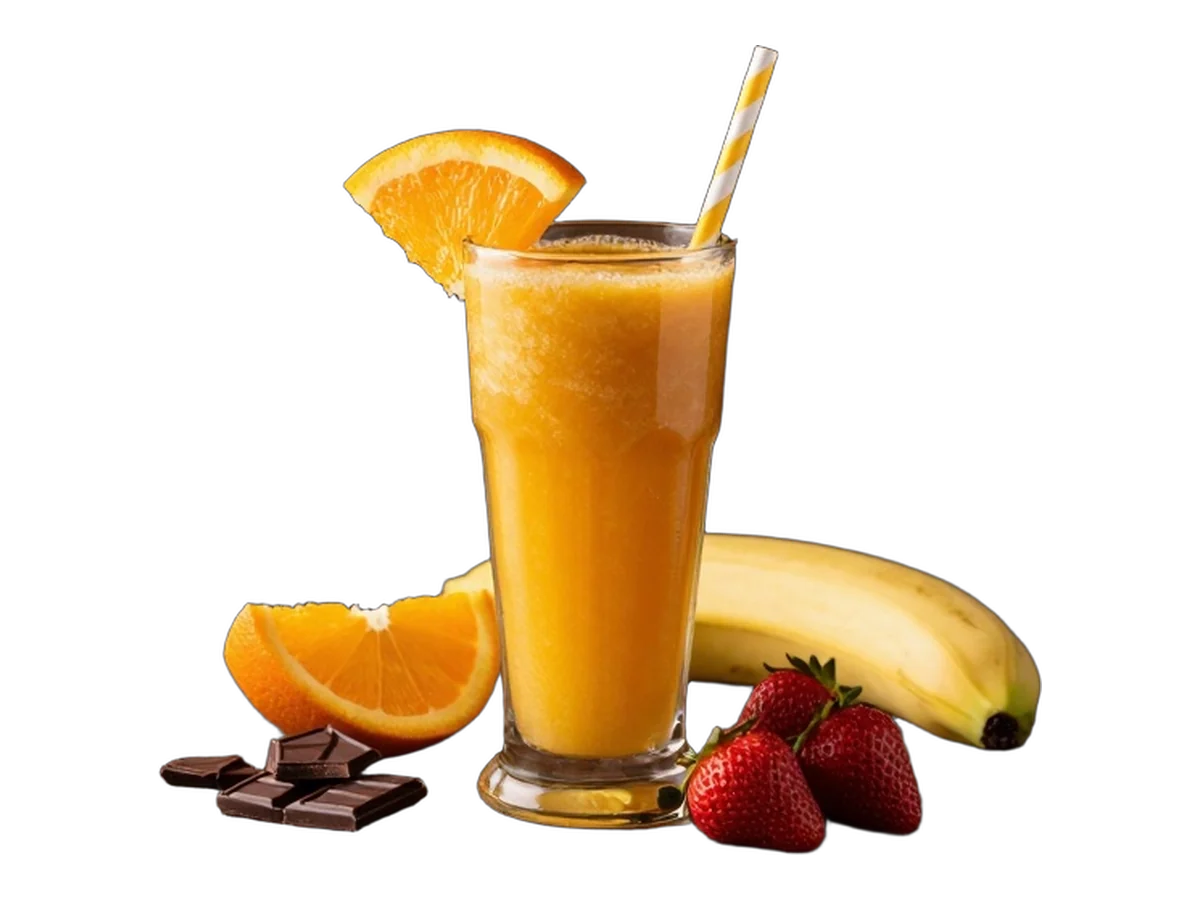 Orange, Banane, Erdbeere