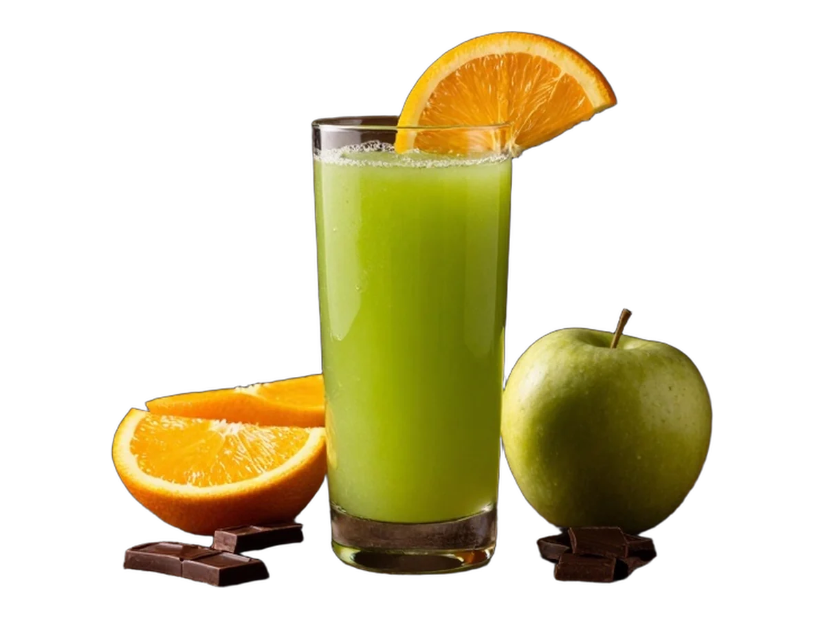 Orange, Grüne Apfel